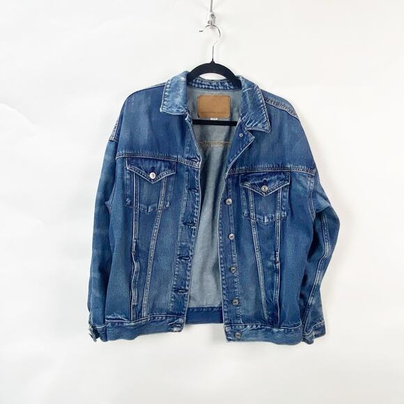 American Eagle Small Womens Blue Denim Jean Jacket - Picture 1 of 8